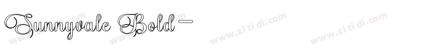 Sunnyvale Bold字体转换